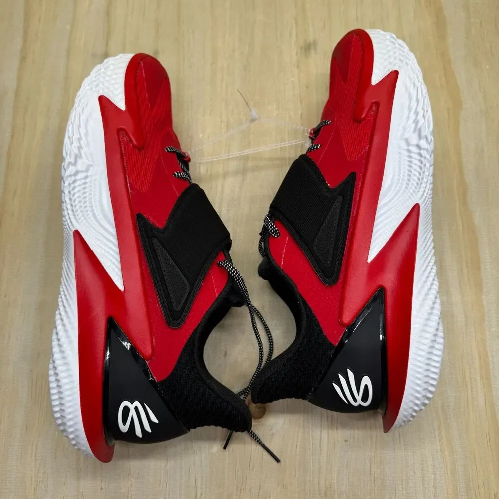 NEW Under Armour Curry Fox 2 Mens Sz 15 Red Black Sneakers Shoes 6011008-008